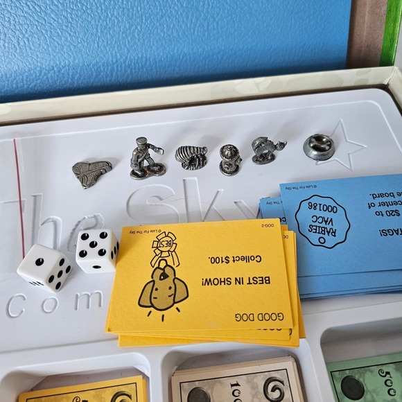 Dog-opoly Monopoly‎ Property Trading Board Game Complete Set Dogs Made in USA - Picture 8 of 10